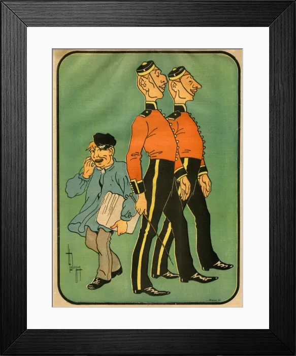 Framed Print : En voulez des-z-homards? (would you like some lobsters?). Artist: Bordier Framed Print : En voulez des-z-homards? (would you like some lobsters?). Artist: Bordier