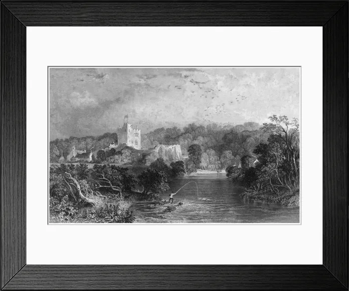 Framed Print : Bothal Castle, Northumberland, 19th century. Artist: J Sands Framed Print : Bothal Castle, Northumberland, 19th century. Artist: J Sands