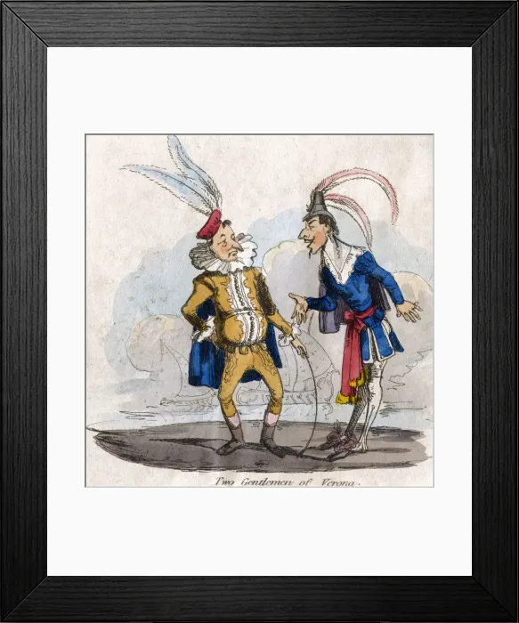 Framed Print : Two Gentlemen of Verona Framed Print : Two Gentlemen of Verona