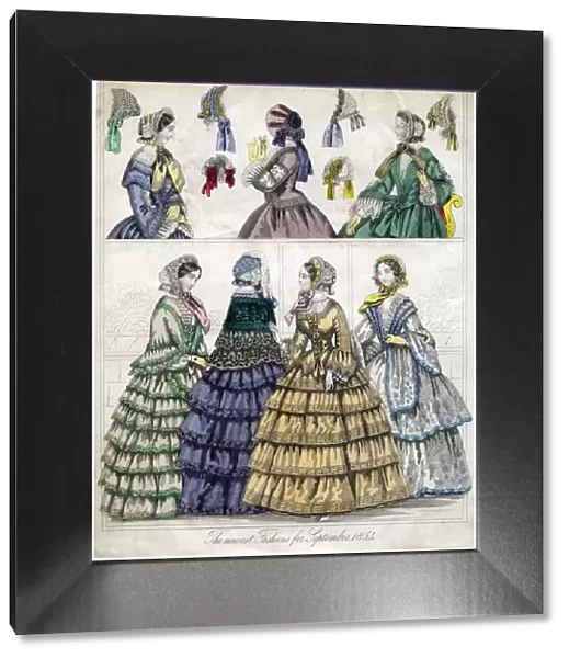 The newest fashion for September, 1854