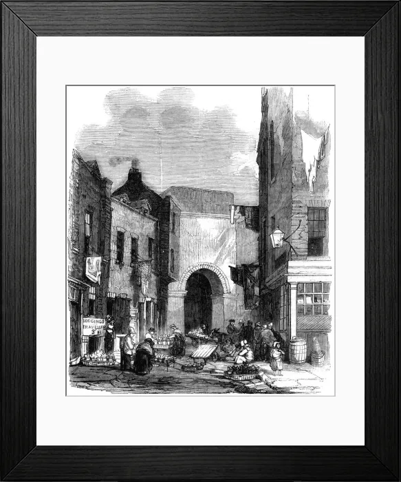 Framed Print : Water tank in St Giless in the Fields, London, 1858 Framed Print : Water tank in St Giless in the Fields, London, 1858