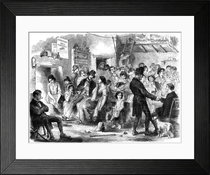 Framed Print : Allhallow Eve, Kilkenny, Ireland, 1858. Artist: Edmund Fitzpatrick Framed Print : Allhallow Eve, Kilkenny, Ireland, 1858. Artist: Edmund Fitzpatrick