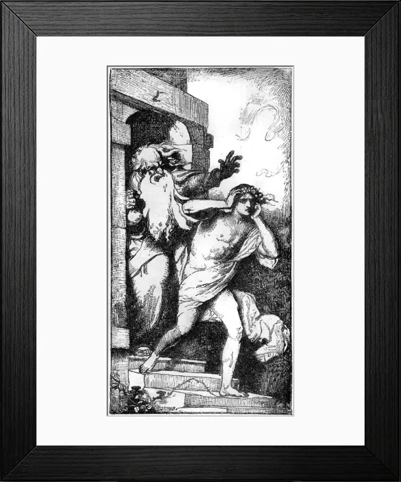 Framed Print : Love Driven out by the World, 1883. Artist: HJ Stock Framed Print : Love Driven out by the World, 1883. Artist: HJ Stock