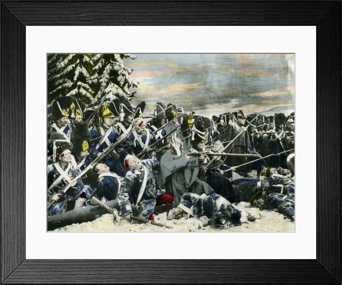 Framed Print : Photographic representation of the Battle of Austerlitz Framed Print : Photographic representation of the Battle of Austerlitz
