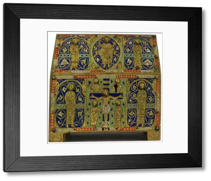 Framed Print : Reliquary, champleve enamel on copper, 13th century, (1931) Framed Print : Reliquary, champleve enamel on copper, 13th century, (1931)