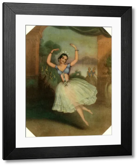 Framed Print : Carlotta Grisi in La Peri, 19th century Framed Print : Carlotta Grisi in La Peri, 19th century