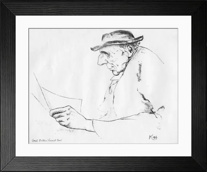 Framed Print : Viscount Cecil, British statesman, 1935. Artist: Edmond Xavier Kapp Framed Print : Viscount Cecil, British statesman, 1935. Artist: Edmond Xavier Kapp