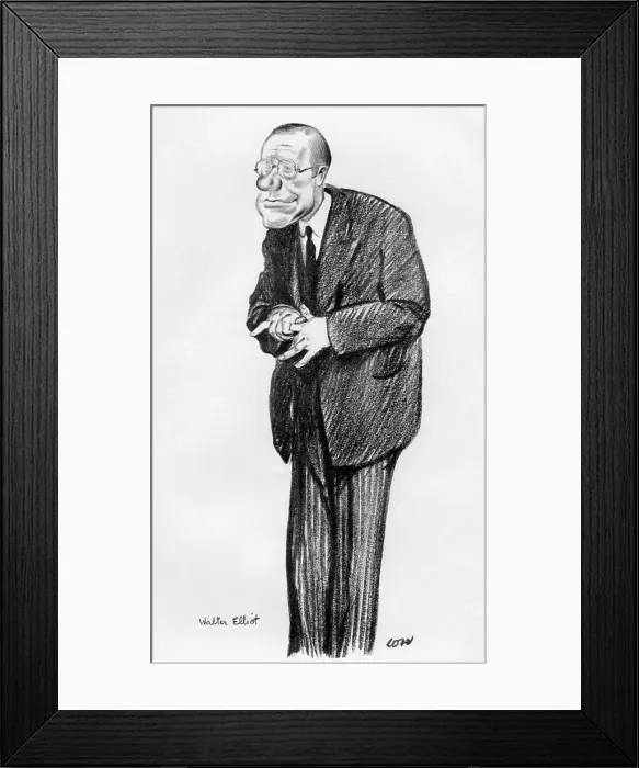 Framed Print : Walter Elliot, Scottish Unionist politician, 1933 Framed Print : Walter Elliot, Scottish Unionist politician, 1933