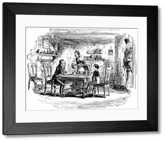 Framed Print : David Copperfield and Uriah Heep, 1912. Artist: Hablot Knight Browne Framed Print : David Copperfield and Uriah Heep, 1912. Artist: Hablot Knight Browne