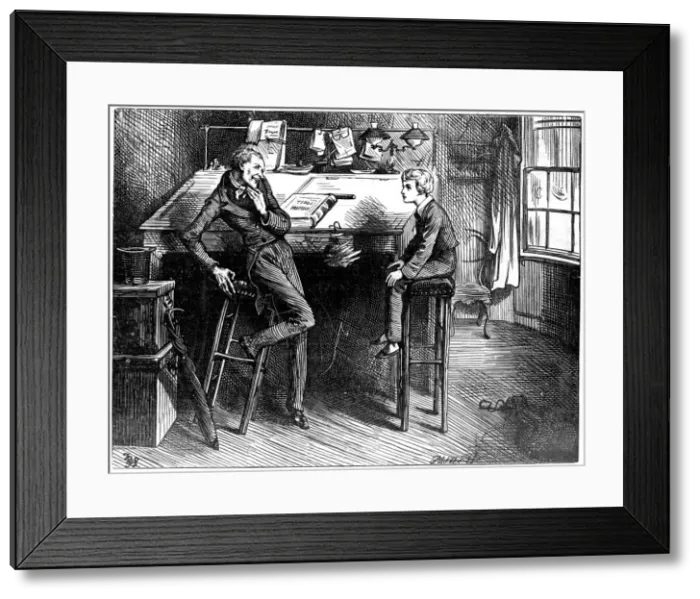 Framed Print : David Copperfield and Uriah Heep, 1912. Artist: Frederick Barnard Framed Print : David Copperfield and Uriah Heep, 1912. Artist: Frederick Barnard