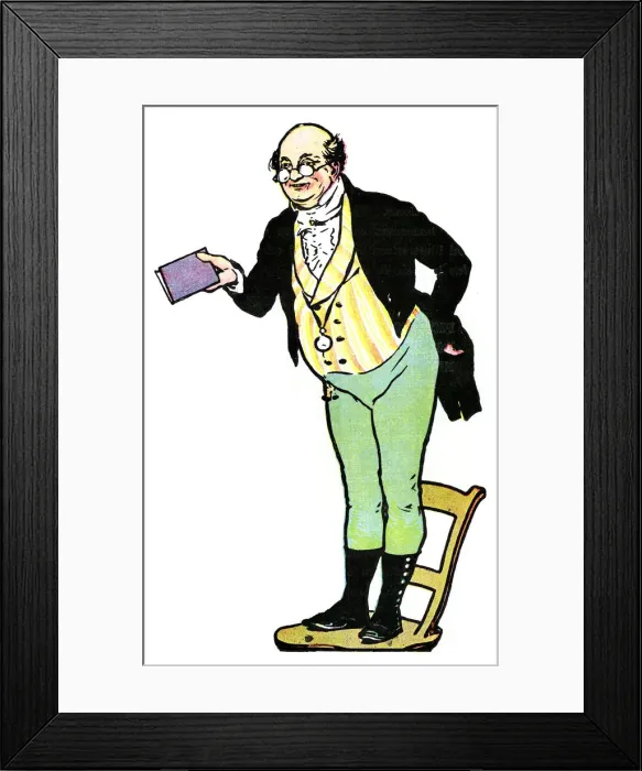 Framed Print : Mr Pickwick, from The Pickwick Papers by Charles Dickens, 1912 Framed Print : Mr Pickwick, from The Pickwick Papers by Charles Dickens, 1912