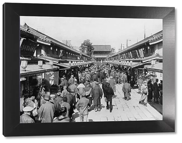 A row of shops in Asakusa, Tokyo, 20th century