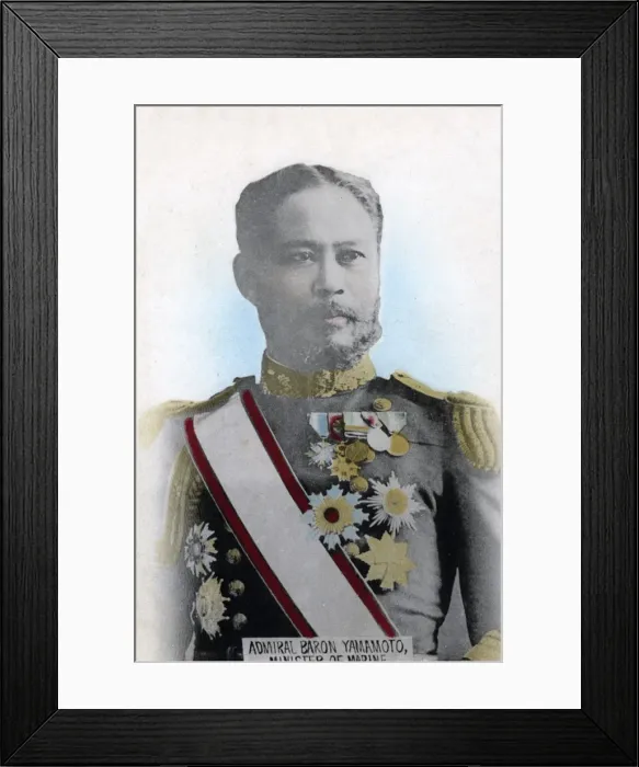 Framed Print : Admiral Yamamoto, Japanese Minister of the Navy, c1904-1905 Framed Print : Admiral Yamamoto, Japanese Minister of the Navy, c1904-1905