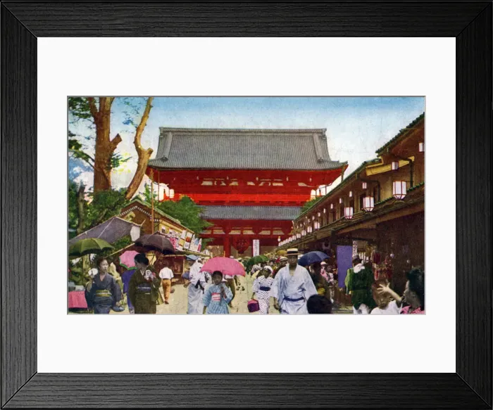Framed Print : The Asakusa Kannon temple, Tokyo, Japan, 20th century(?) Framed Print : The Asakusa Kannon temple, Tokyo, Japan, 20th century(?)