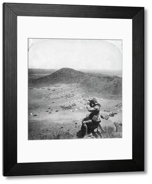Framed Print : Looking into the Orange Free State, Boer War, South Africa, 1900. Artist: Underwood & Underwood Framed Print : Looking into the Orange Free State, Boer War, South Africa, 1900. Artist: Underwood & Underwood