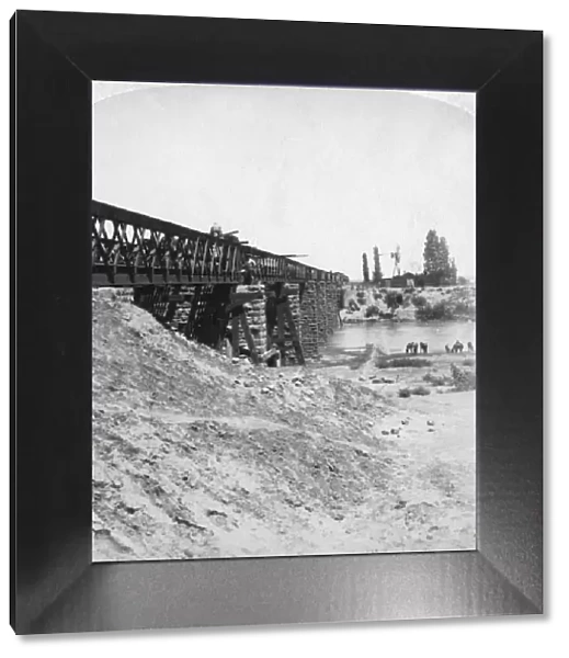 Bridge over the Modder River, South Africa, 21st February 1900. Artist: Underwood & Underwood