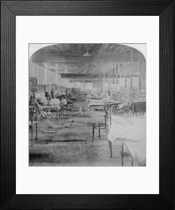 Framed Print : Mud Hall, the last prison occupied by the British officers at Pretoria, South Africa, 1901. Artist: Underwood & Underwood Framed Print : Mud Hall, the last prison occupied by the British officers at Pretoria, South Africa, 1901. Artist: Underwood & Underwood
