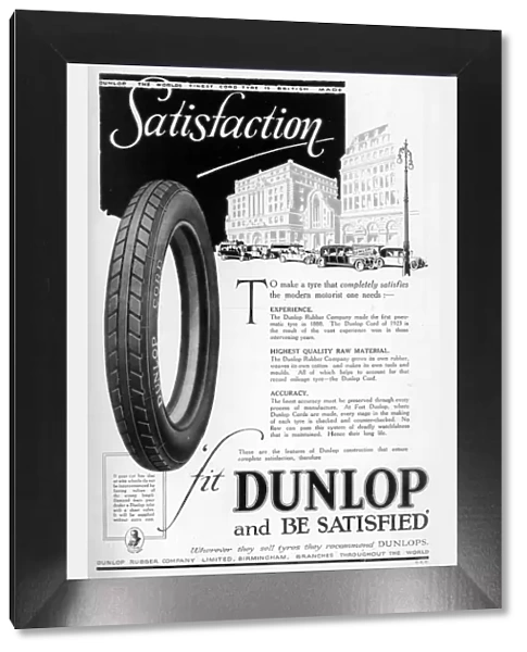 Dunlop advertisment, 1923