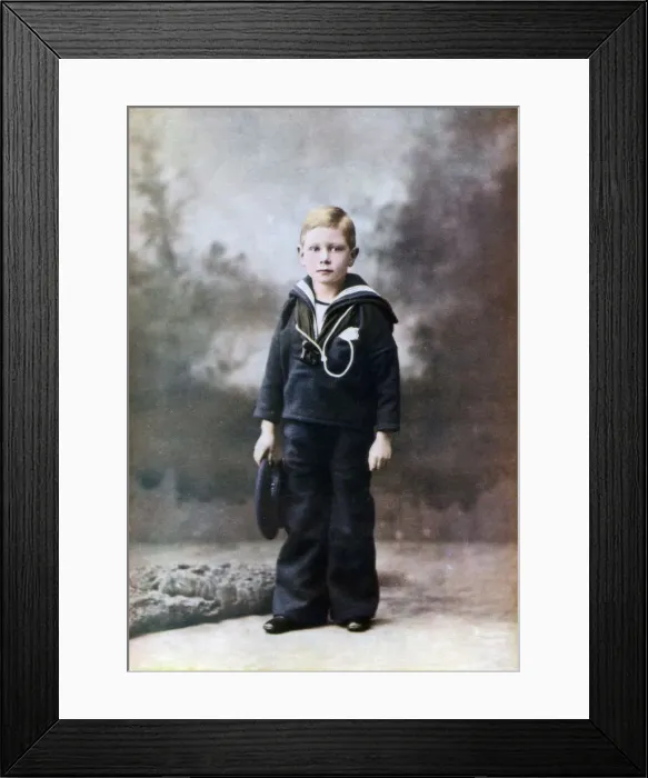 Framed Print : The Duke of York, aged six, 1901-1902 (1923) Framed Print : The Duke of York, aged six, 1901-1902 (1923)