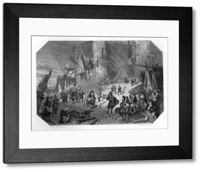 Framed Print : Menno van Coehoorn, Dutch soldier and military engineer, at the Siege of Namur, 1692, (c1870). Artist: W Steelink Framed Print : Menno van Coehoorn, Dutch soldier and military engineer, at the Siege of Namur, 1692, (c1870). Artist: W Steelink