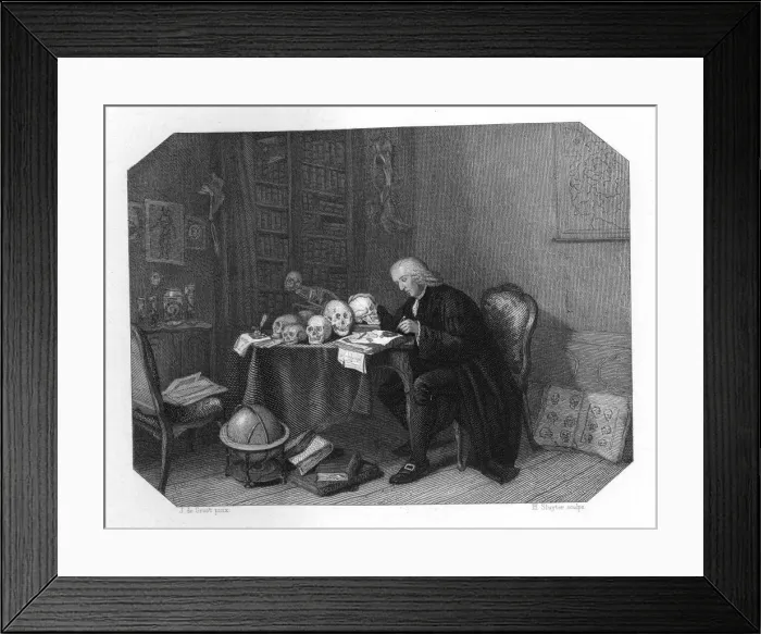 Framed Print : Petrus Camper, Dutch anatomist, anthropologist and a naturalist, c1870. Artist: H Sluyter Framed Print : Petrus Camper, Dutch anatomist, anthropologist and a naturalist, c1870. Artist: H Sluyter
