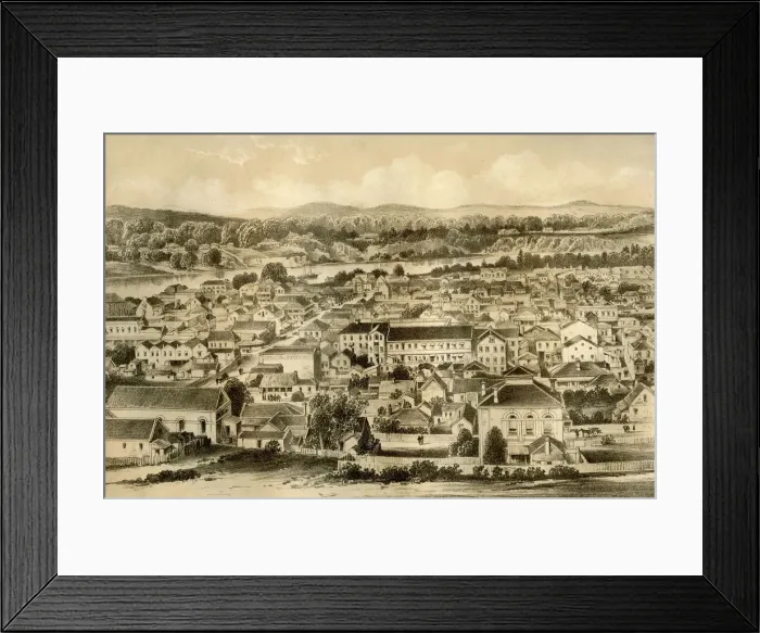 Framed Print : Brisbane, Queensland, Australia, 1879. Artist: McFarlane and Erskine Framed Print : Brisbane, Queensland, Australia, 1879. Artist: McFarlane and Erskine