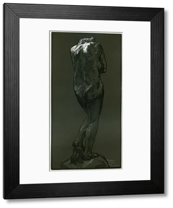 Framed Print : A woodcut after a statue by Rodin, 1898. Artist: Auguste Lepere Framed Print : A woodcut after a statue by Rodin, 1898. Artist: Auguste Lepere