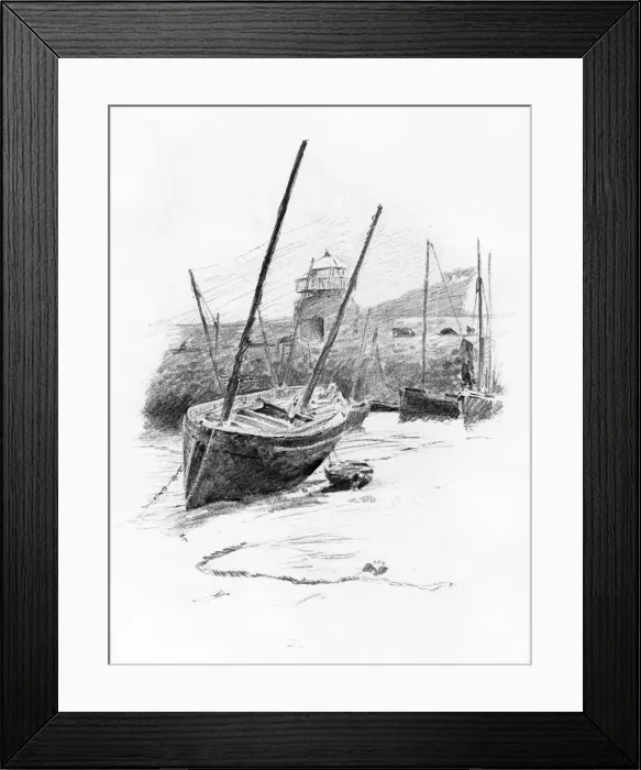 Framed Print : St Ives, Cornwall, 1898. Artist: Robert Norton Nance Framed Print : St Ives, Cornwall, 1898. Artist: Robert Norton Nance