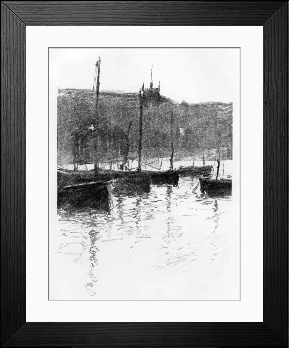 Framed Print : St Ives, Cornwall, 1898. Artist: Robert Norton Nance Framed Print : St Ives, Cornwall, 1898. Artist: Robert Norton Nance