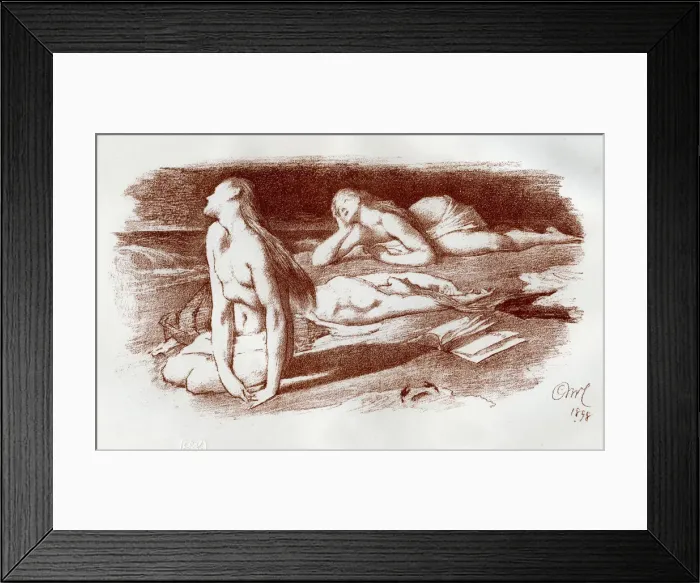Framed Print : The Dreamers, 1898. Artist: Georges McCulloch Framed Print : The Dreamers, 1898. Artist: Georges McCulloch