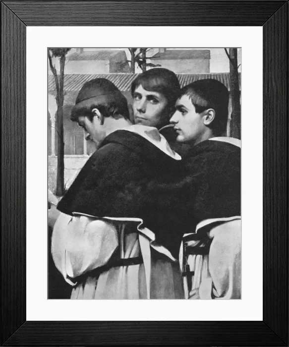Framed Print : Les Trois Freres, 1898. Artist: Ottilie Wilhelmine Roederstein Framed Print : Les Trois Freres, 1898. Artist: Ottilie Wilhelmine Roederstein