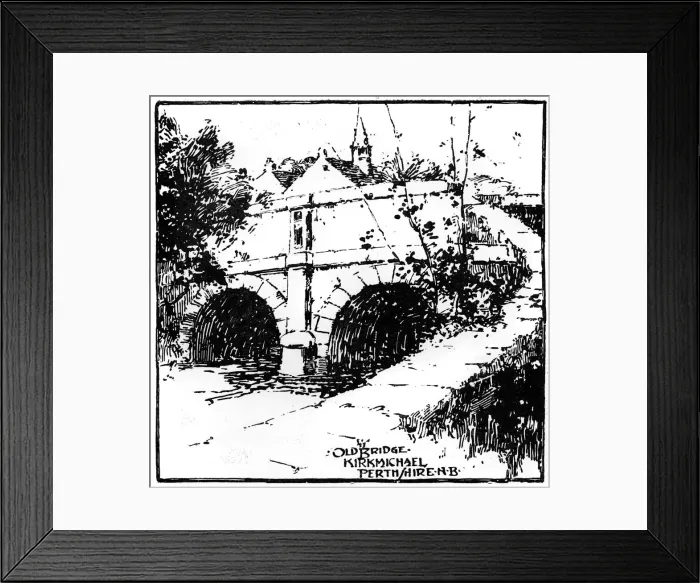Framed Print : The old bridge at Kirkmichael, Perth and Kinross, Scotland, 1898. Artist: Aberbrothock Framed Print : The old bridge at Kirkmichael, Perth and Kinross, Scotland, 1898. Artist: Aberbrothock