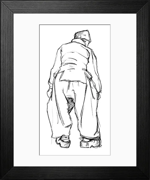 Framed Print : Study of a Dutch boatman, 1898. Artist: Nico Jungmann
