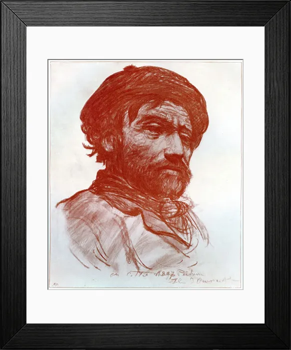 Framed Print : Portrait of a man, 1899. Artist: Charles Cottet Framed Print : Portrait of a man, 1899. Artist: Charles Cottet