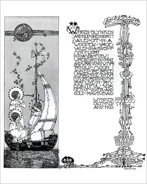 An illustration for Wynken, Blynken and Nod, 1899. Artist: Jessie Marion King