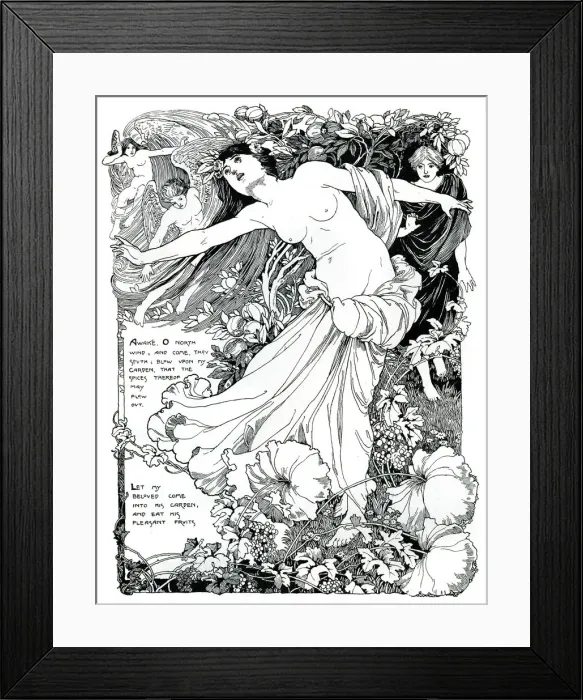 Framed Print : An illustration for The Song of Solomon, 1899 Framed Print : An illustration for The Song of Solomon, 1899