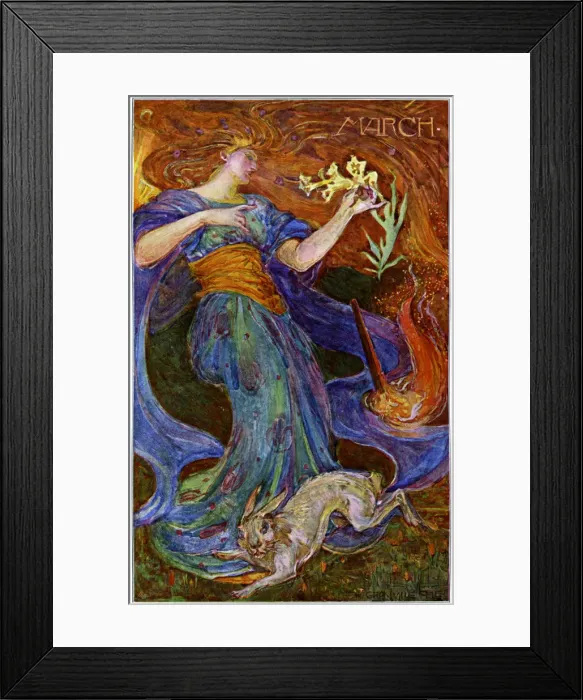 Framed Print : March, 1898. Artist: Granville Fele Framed Print : March, 1898. Artist: Granville Fele
