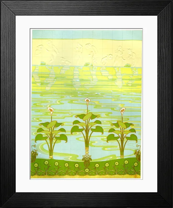 Framed Print : Enamelled bathroom tiles, 1898 Framed Print : Enamelled bathroom tiles, 1898