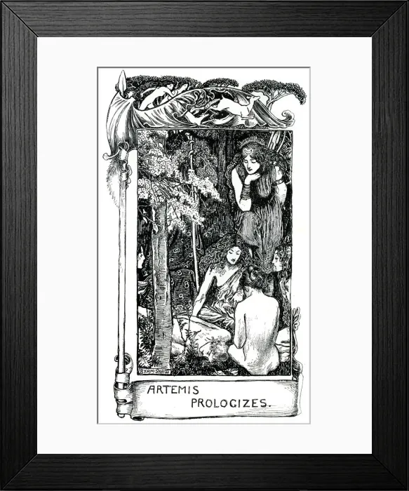 Framed Print : Artemis Prologizes, 1898. Artist: Byam Shaw Framed Print : Artemis Prologizes, 1898. Artist: Byam Shaw