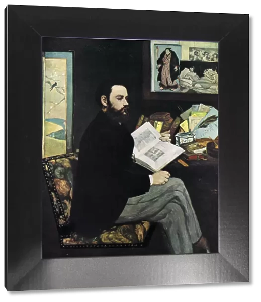 Emile Zola (1840-1902), French novellist, 1868. Artist: Edouard Manet