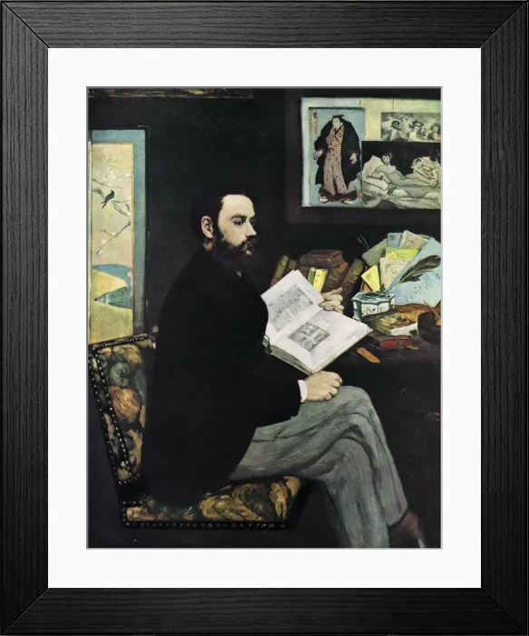 Framed Print : Emile Zola (1840-1902), French novellist, 1868. Artist: Edouard Manet Framed Print : Emile Zola (1840-1902), French novellist, 1868. Artist: Edouard Manet