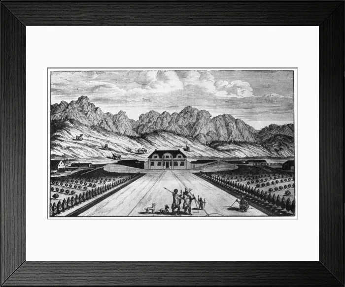 Framed Print : Vergelegen wine estate, South Africa, 18th century (1931) Framed Print : Vergelegen wine estate, South Africa, 18th century (1931)