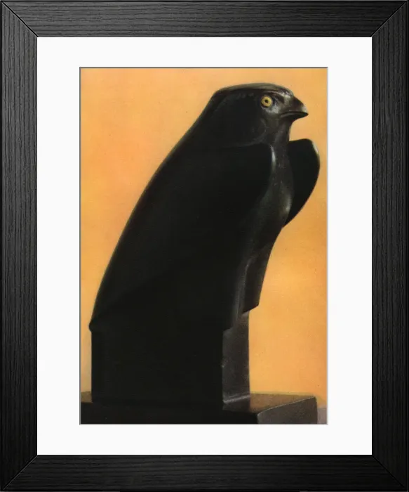 Framed Print : A Horus falcon, c600 BC (1936) Framed Print : A Horus falcon, c600 BC (1936)