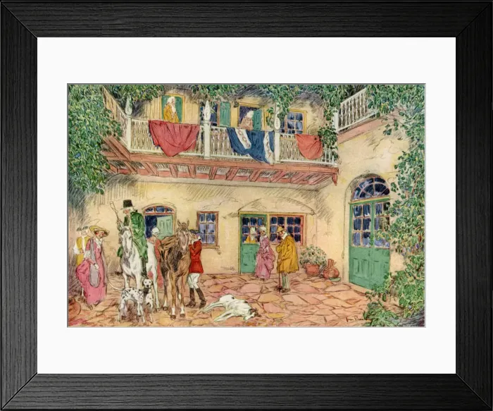 Framed Print : The Haunted House, New Orleans, Louisiana, USA, c18th century (1921). Artist: James Preston Framed Print : The Haunted House, New Orleans, Louisiana, USA, c18th century (1921). Artist: James Preston