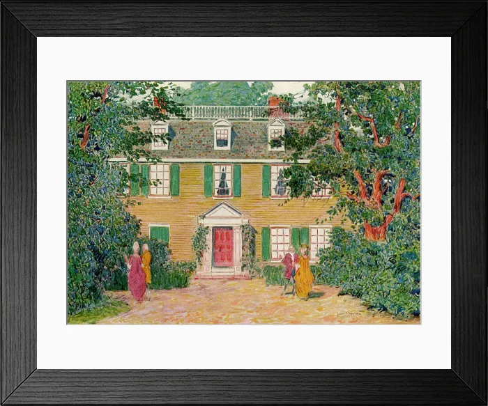 Framed Print : The Quincy House, New England, USA, c18th century (1921). Artist: James Preston Framed Print : The Quincy House, New England, USA, c18th century (1921). Artist: James Preston