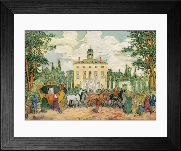 Framed Print : Timothy Dexter House, Newburyport, Massachusetts, USA, c18th century (1921). Artist: James Preston Framed Print : Timothy Dexter House, Newburyport, Massachusetts, USA, c18th century (1921). Artist: James Preston