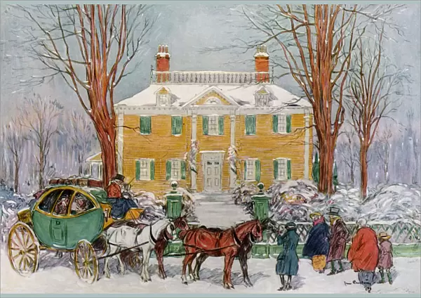 Longfellow House, Cambridge, Massachusetts, USA, c18th century (1921). Artist: James Preston