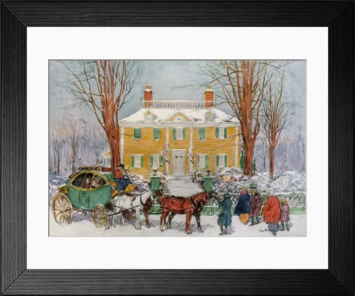 Framed Print : Longfellow House, Cambridge, Massachusetts, USA, c18th century (1921). Artist: James Preston Framed Print : Longfellow House, Cambridge, Massachusetts, USA, c18th century (1921). Artist: James Preston
