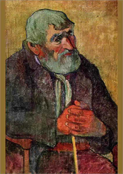 Portrait of an Old Man with a Stick, 1889-1890 (1939). Artist: Paul Gauguin