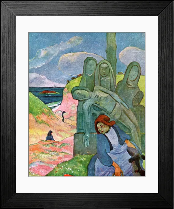 Framed Print : The Green Christ, 1889 (1939). Artist: Paul Gauguin Framed Print : The Green Christ, 1889 (1939). Artist: Paul Gauguin